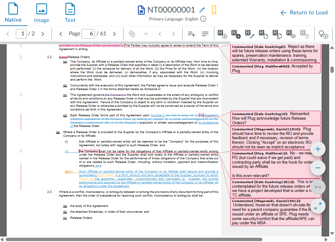 Track changes in a Word document Track changes in a Word document